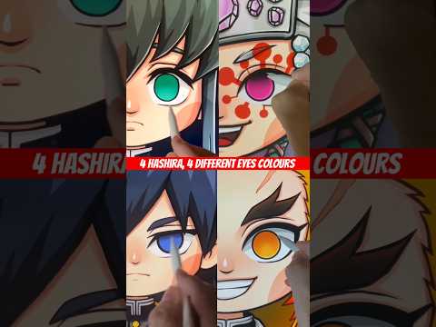 How to Colour Anime Eyes - Demon Slayer with Procreate #howtodraw #anime #demonslayer