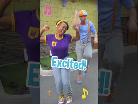 Blippi and Meekah Have A Dance Off Challenge 💃🏻🕺🏻 #blippi #meekah #dance #challange #shorts