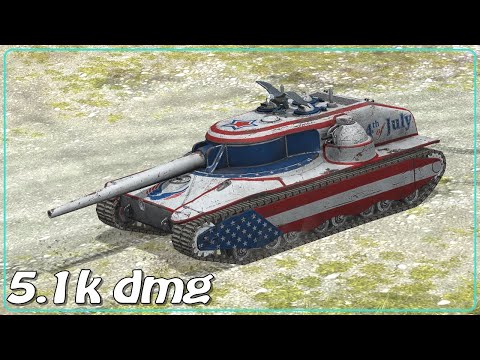 T28 HTC Independence • 6 frags • 5.1k dmg • WoT Blitz