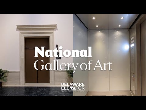 WIDE Delaware modded traction elevator - National Gallery of Art (West Building) - Washington DC