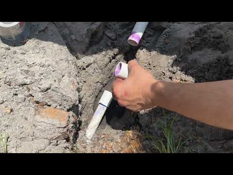 How to repair broken pvc pipe underground (minimal dig)