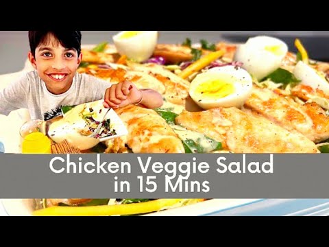 Chicken Veggie Salad | #chicken #veggie #salad #perimaskitchen