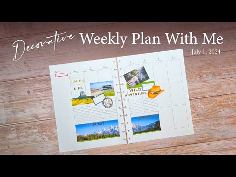 Decorative Weekly Plan With Me | July 1, 2024