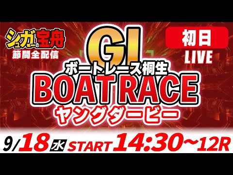 ＧⅠ桐生 初日 ヤングダービー「シュガーの宝舟ボートレースLIVE」