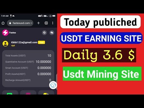 New Usdt Earning Site || Usd Mining Site 2024 Without Investment || Usdt Earning Website