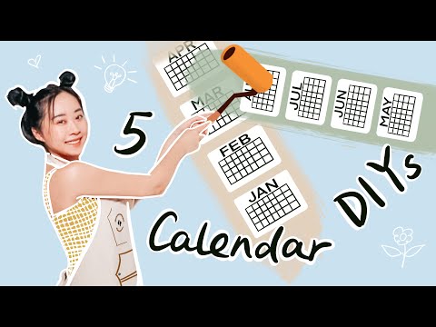 Work From Home Fun DIY Projects | 5 Creative DIY Calendar Ideas to Make Your Lockdown Less Boring