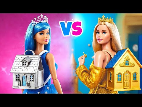 Night Girl vs Day Girl! ✨💖 ONE COLORED HOUSE CHALLENGE!