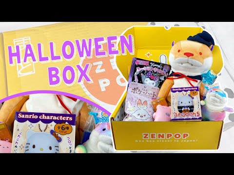 Unboxing a NEW HALLOWEEN ZenPop Box! Sanrio Blind Boxes, Shinada Global Plushie, Pokemon and More!