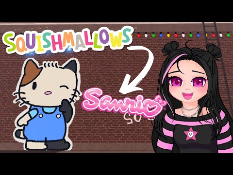 Turning Squishmallows into Sanrio Characters in Roblox Spray Paint!