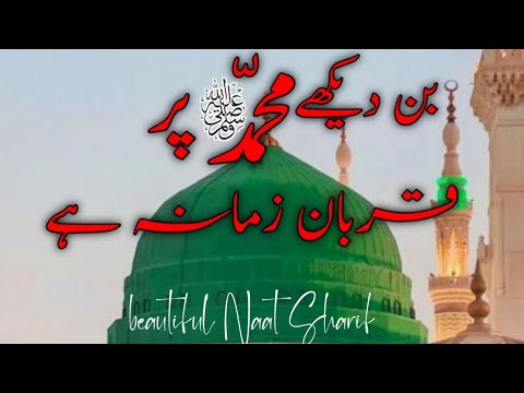 Bin Dekhe Muhammad Par Qurbaan Zamana Hai | Qurbaan Zamana Hai Naat |New Naat 2023