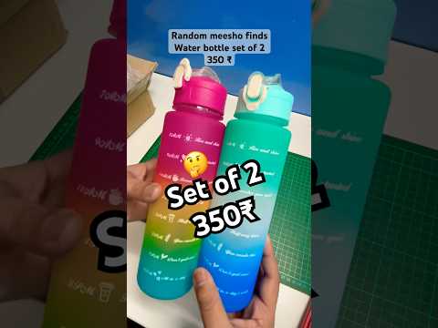 Amazing water bottle | Set of 2 #messho #waterbottle #amazing #unboxing #meeshohaul #shorts #video