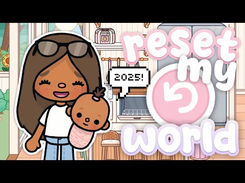 Resetting My ENTIRE TOCA WORLD FOR 2025! ✨ | with voices 📢 | Toca Life World