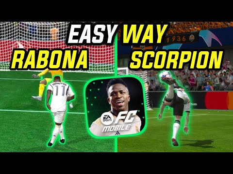 *EASY WAY* how to do scorpion kick in FC mobile | hidden skills fc mobile