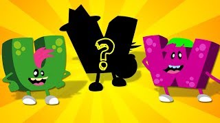 Alphabet Adventure with cute little ABC Monsters | Can you guess the missing letter? Phonic Song