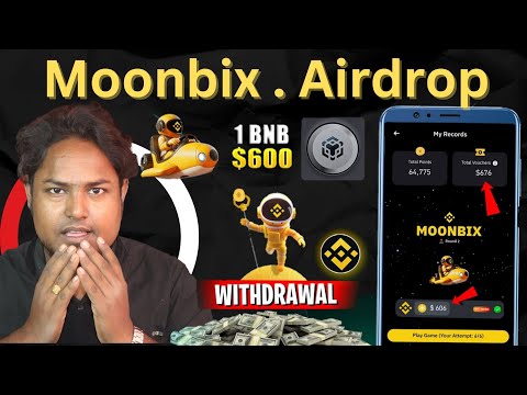 Moonbix Airdrop Token Drop 🤑| Complete Moonbix BNB Task | $600 Withdraw On Binance || Airdrop Update