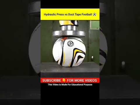 Hydraulic Press vs Duct Tape Football ⚽🤔😱 | Amazing Facts | Facts xd