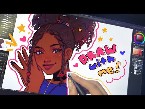 ♡ draw with me | how to open commissions, how i started my art career | CLIP STUDIO PAINT