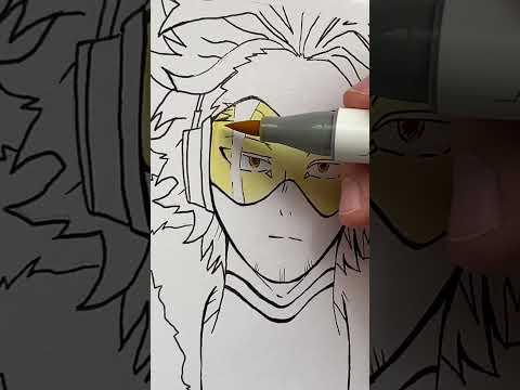 Drawing Hawks/Keigo Takami 🦅 -  My hero academia #shorts