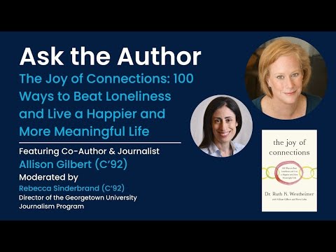 Ask the Author with Allison Gilbert (C’92) and Professor Rebecca Sinderbrand