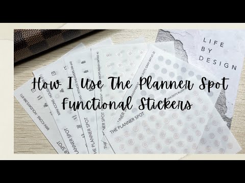 How I Use The Planner Spot Functional Stickers