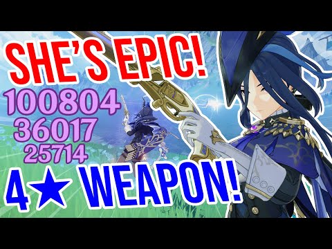 C0 Clorinde is EPIC! 4★ Weapon Showcase! Genshin Impact