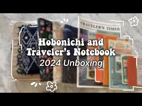 Hobonichi & Travelers Notebook Unboxing 2024   #hobonichi2024 #travelersnotebooks #hobonichitecho