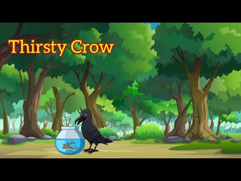 Thirsty crow | |Urdu cartoon story|Animated stories |Urdu kahaniyaan | Moral Story