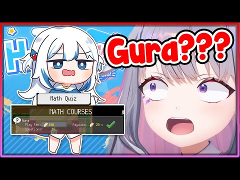 [ENG SUB/Hololive] Biboo found out there's a Gura level math quiz in the latest Holocure update