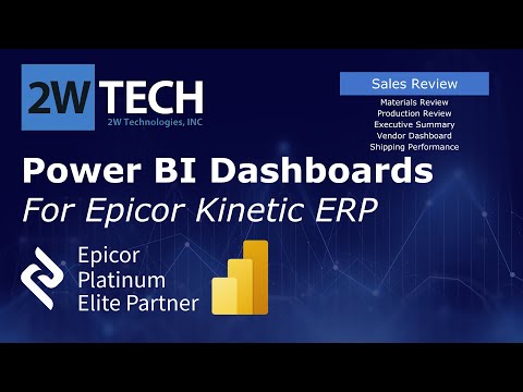 Power BI Sales Review Template for Epicor Users