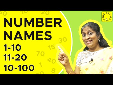 Number Names for Kids | 1 to 100 with Spellings in English  #preschoolers #online  #nursery #kids