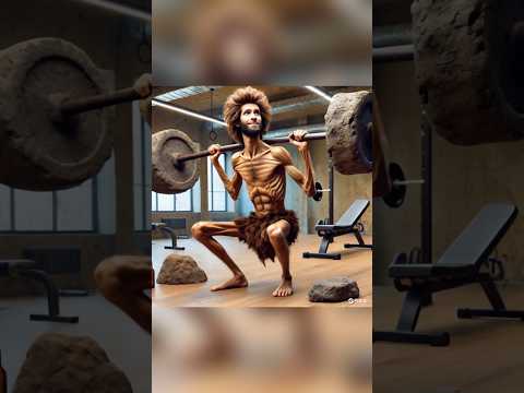 What If Cavemen Discovered a Gym #funny #irational