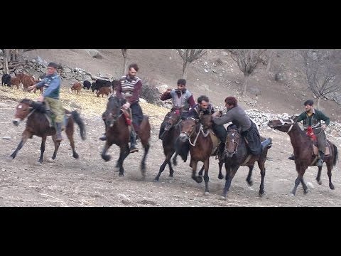 Boozkashi(Boz kashi) game in Islampete village ,Kantiwa ,Nuristan بزکشی در کنتوا نورستان...۱