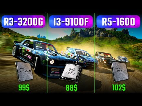 Ryzen 3200G vs. i3 9100F vs. Ryzen 1600 vs. RTX 2070 S