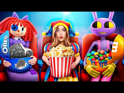 How to Sneak Candies Into The Amazing Digital Circus | Extreme Hide and Seek in Boxes Challenge!