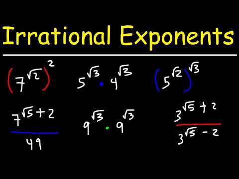 How To Simplify Algebraic Expressions With Irrational Exponents & Square Roots