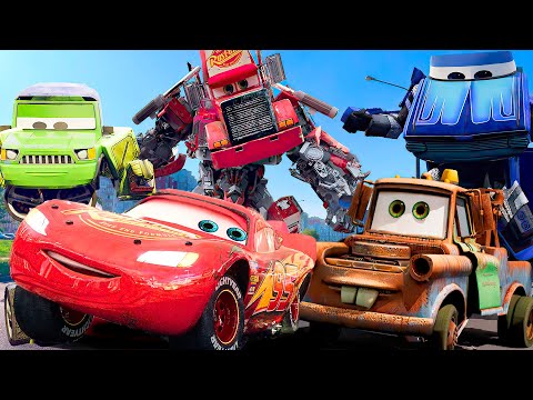 Lightning McQueen in REAL LIFE Transformation transformers