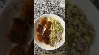 Try it guys,simple easy and tasty recipe #nuggets #food #salad #viralvideo #spicychickennuggets