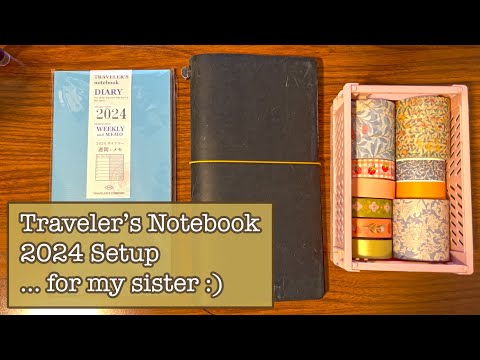 Making a custom Traveler’s Notebook planner for my sister (Part 1 - planner setup 2024)