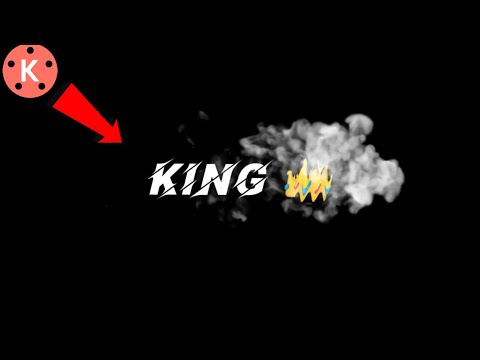 how to make Smoke text Reveal Animation Intro inn Kinemaster Easy to makes!!