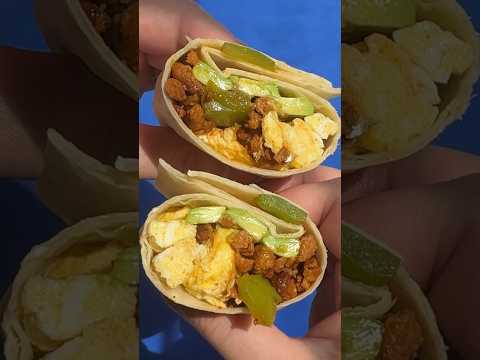 Los Angeles Style Breakfast Burritos with @BarSFoodsCo #gifted #recipe