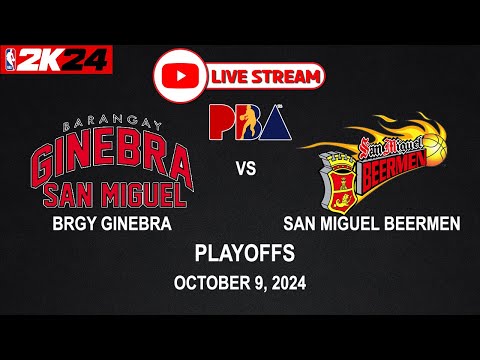 LIVE NOW! BRGY GINEBRA vs SAN MIGUEL BEERMEN | PBA SEASON 49 | October 9, 2024 | CPU vs CPU