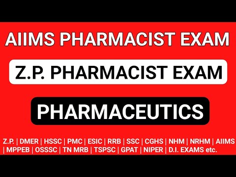 Pharmacist exam preparation | AIIMS Pharmacist exam preparation | Z.P. Pharmacist exam preparation