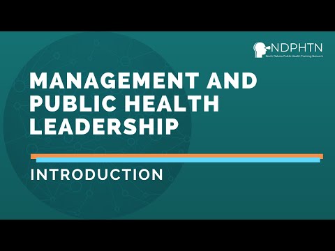 (L006) Introduction to Management and Public Health Leadership