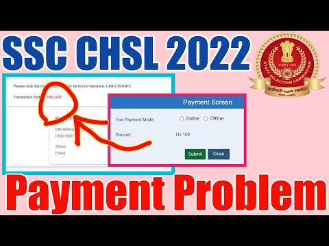 SSC CHSL 2022 Payment Problem | SSC CHSL payment Problem solved