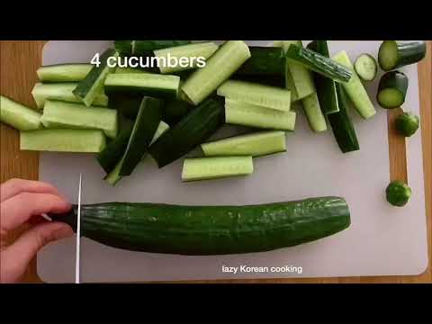 How to make: Crunchy Cucumber Kimchi “剛剛好”黃瓜泡菜: 目標? 爽脆好吃到最後一口 아삭아삭 마지막 한 입까지 맛있는 오이김치 Easy Mode