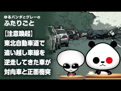 ふたりごと「【注意喚起】東北自動車道で追い越し車線を逆走してきた車が対向車と正面衝突」