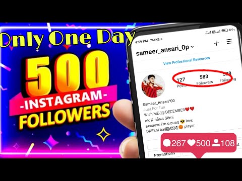 How to get free instagram followers in one click 🔥🔥1Day too increase 500 free instagram followers !!