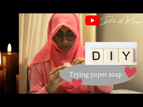 Trying paper soap at home | DIY video | Travel friendly soap ! Working ??? Or not ??? 😊