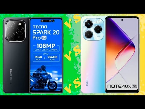 Tecno spark 20 pro  vs infinix note 40x | Infinix note 40x vs tecno spark 20 pro | Comparison