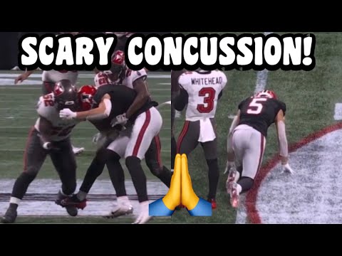 Drake London HEAD INJURY 🙏 Falcons vs Buccaneers 2024 highlights